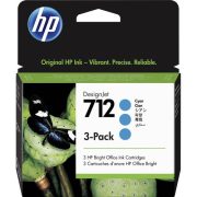 HP 712 Cyan Ink Cartridge 3-Pack