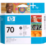 HP 70 Photo Black and Light Gray Printhead