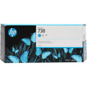 HP 738 300-ml Cyan Ink Cartridge 676M6A